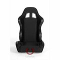 Cipher CPA1025 Black Cloth Universal Racing Seats, Sold as a Pair CI62016